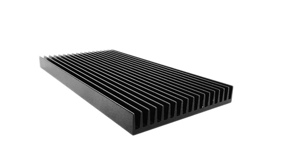 Heat Sink Black Anodised 0.48K/W 200x100x15mm